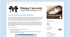 Desktop Screenshot of mininguniversity.com